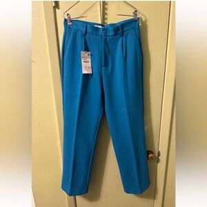 Zara Men's Vibrant Blue Dress Pants